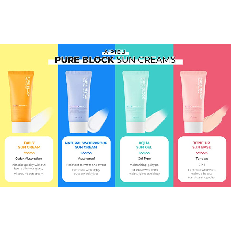  Pure Block Aqua Sun Gel SPF50 PA+++ - Korean-Skincare