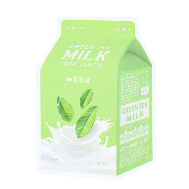  Milk One Pack #Green Tea Milk - Korean-Skincare