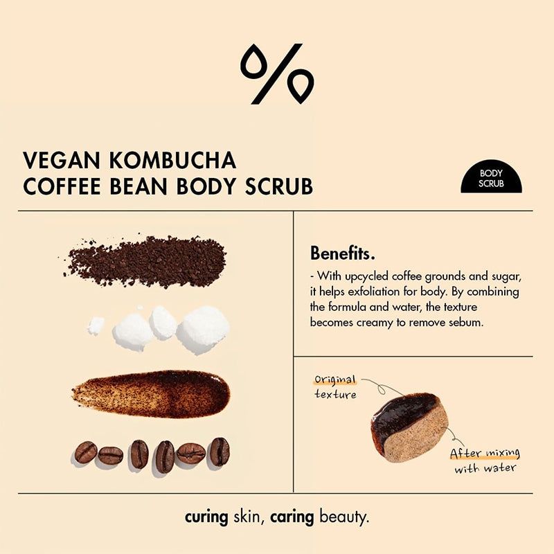 Vegan Kombucha Coffee Bean Body Scrub