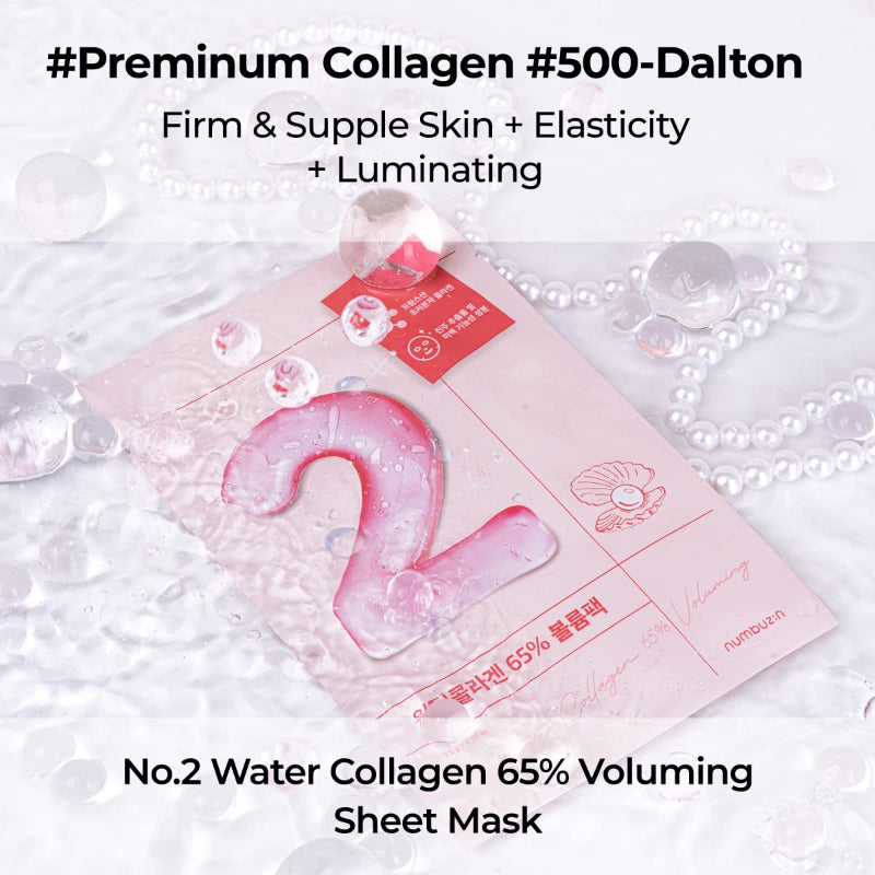 No.2 Water Collagen 65% Voluming Sheet Mask