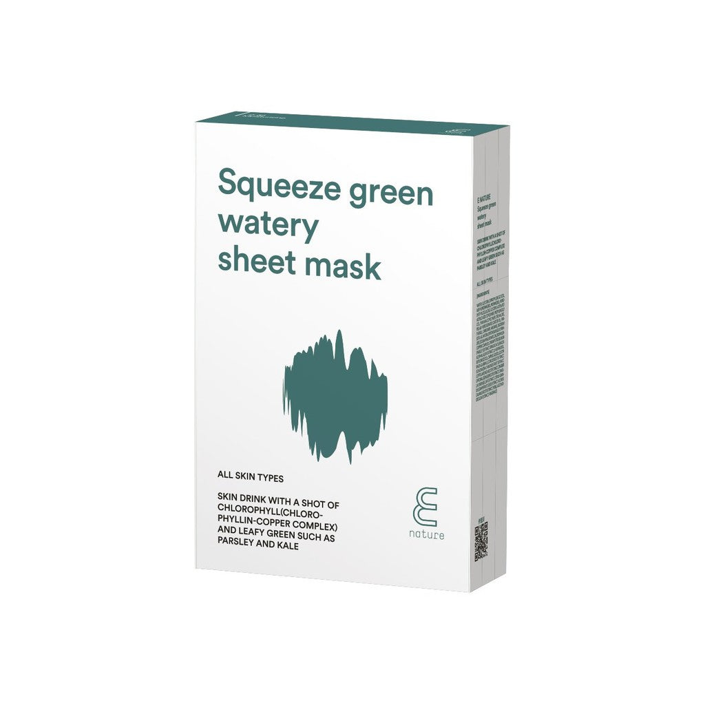 Enature Squeeze Green Watery Sheet Mask - Korean-Skincare