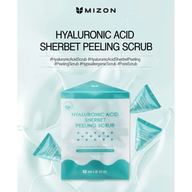 Mizon Hyaluronic Acid Sherbet Peeling Scrub - Korean-Skincare