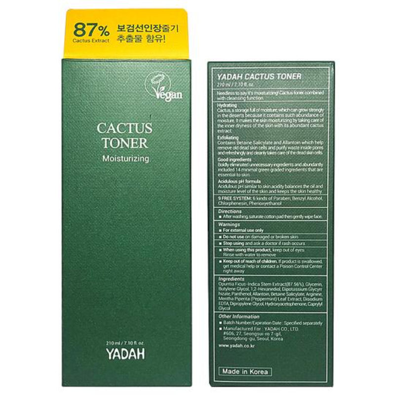 Yadah Cactus Toner - Korean-Skincare